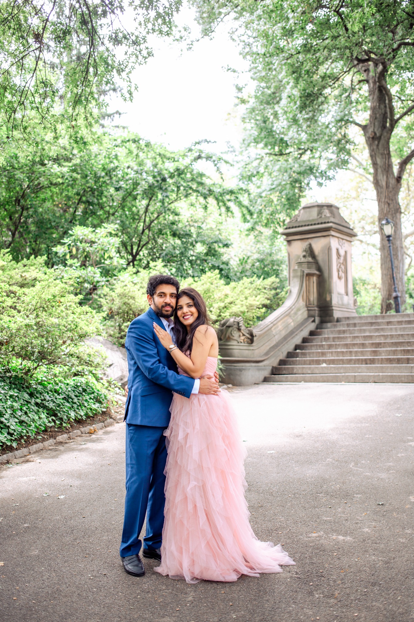 Veena and Ranadheer together outdoors